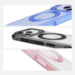 Matte Translucent Bumper Case with 360° Rotating MagSafe Ring Stand for iPhone 18 Series