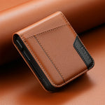 Leather Flip Case with Clear Display Window for Samsung Galaxy Z Flip 8
