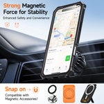 Heavy Duty Armor MagSafe Case with Metal Kickstand for iPhone 17 Series