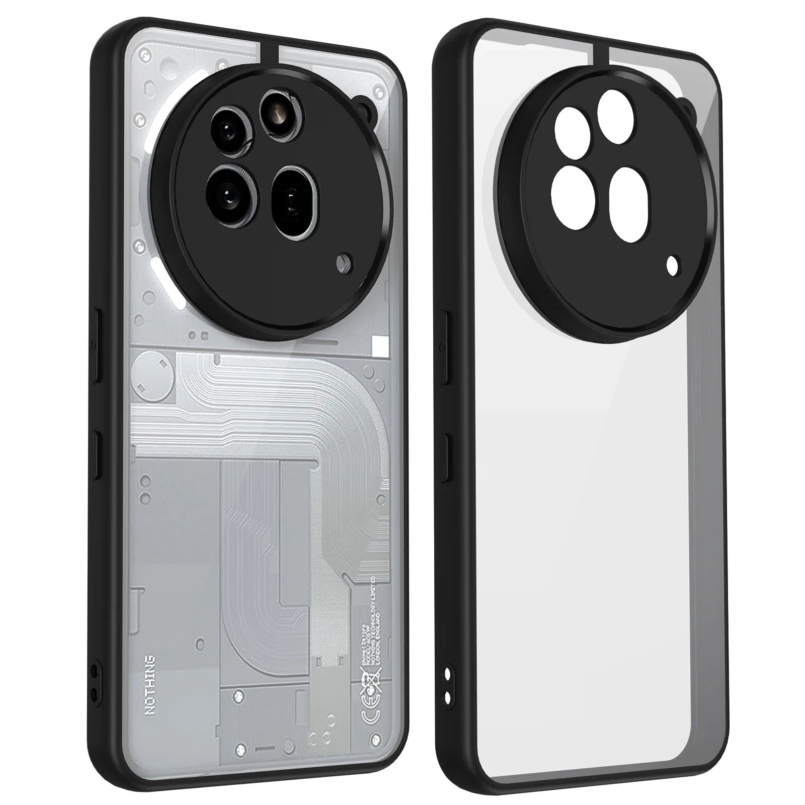 Slim TPU Protective Case with Hard Back & Camera Guard for Nothing Phone 3a / 3a Pro