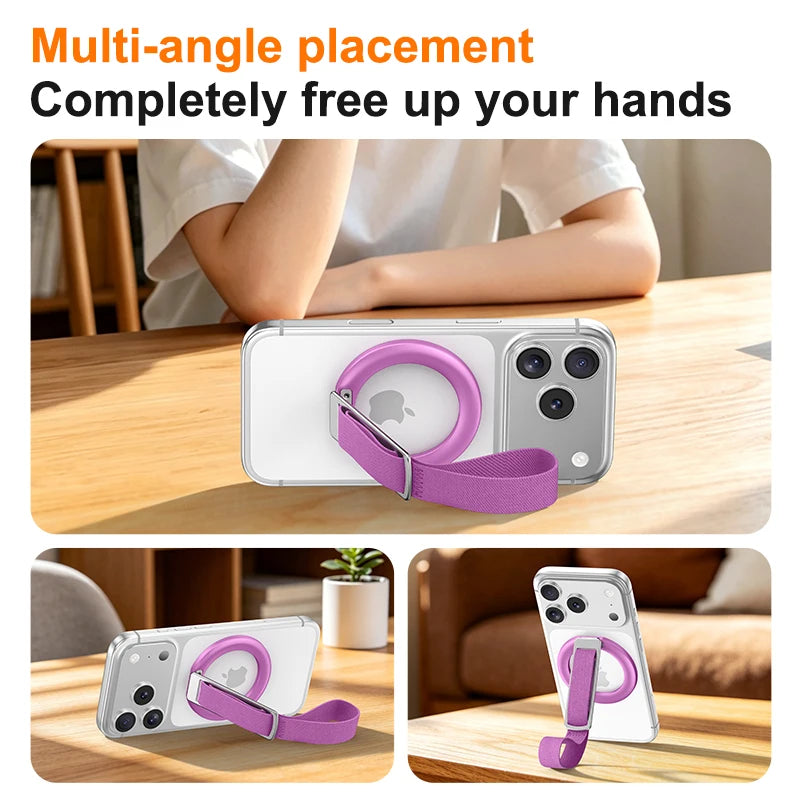 Magnetic Phone Ring Mount with 360-Degree Rotation