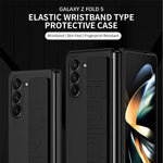 Protective Hard PC Shell with Elastic Wristband for Samsung Galaxy Z Fold 5