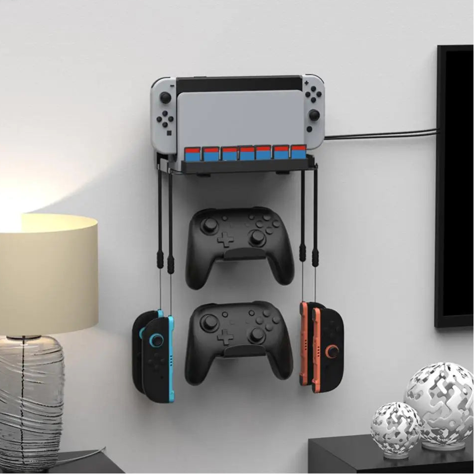 Nintendo Switch 2 Wall Mount Rack with Game Card Storage