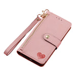 RFID Blocking Leather Zipper Wallet Phone Case with Wrist Strap for iPhone 17 Series