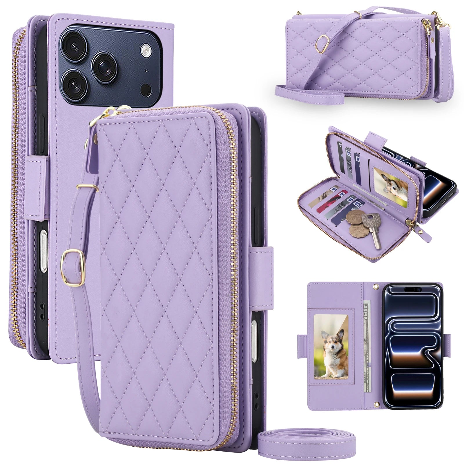 Crossbody RFID Wallet Case for iPhone 17 Series