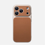 Shockproof Leather Bumper Case with Full Camera Lens Protection for iPhone 17 Series