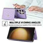 Crossbody Leather Wallet Case with Card Slots & Lanyard for Samsung Galaxy S25 Series