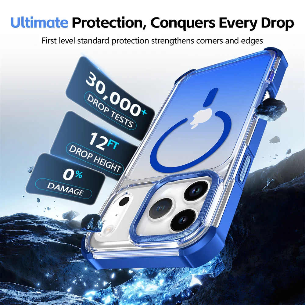 Premium Transparent Gradient MagSafe Case for iPhone 17 Series