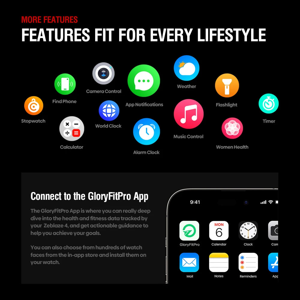 Zeblaze Stratos 4 GPS Fitness Smartwatch