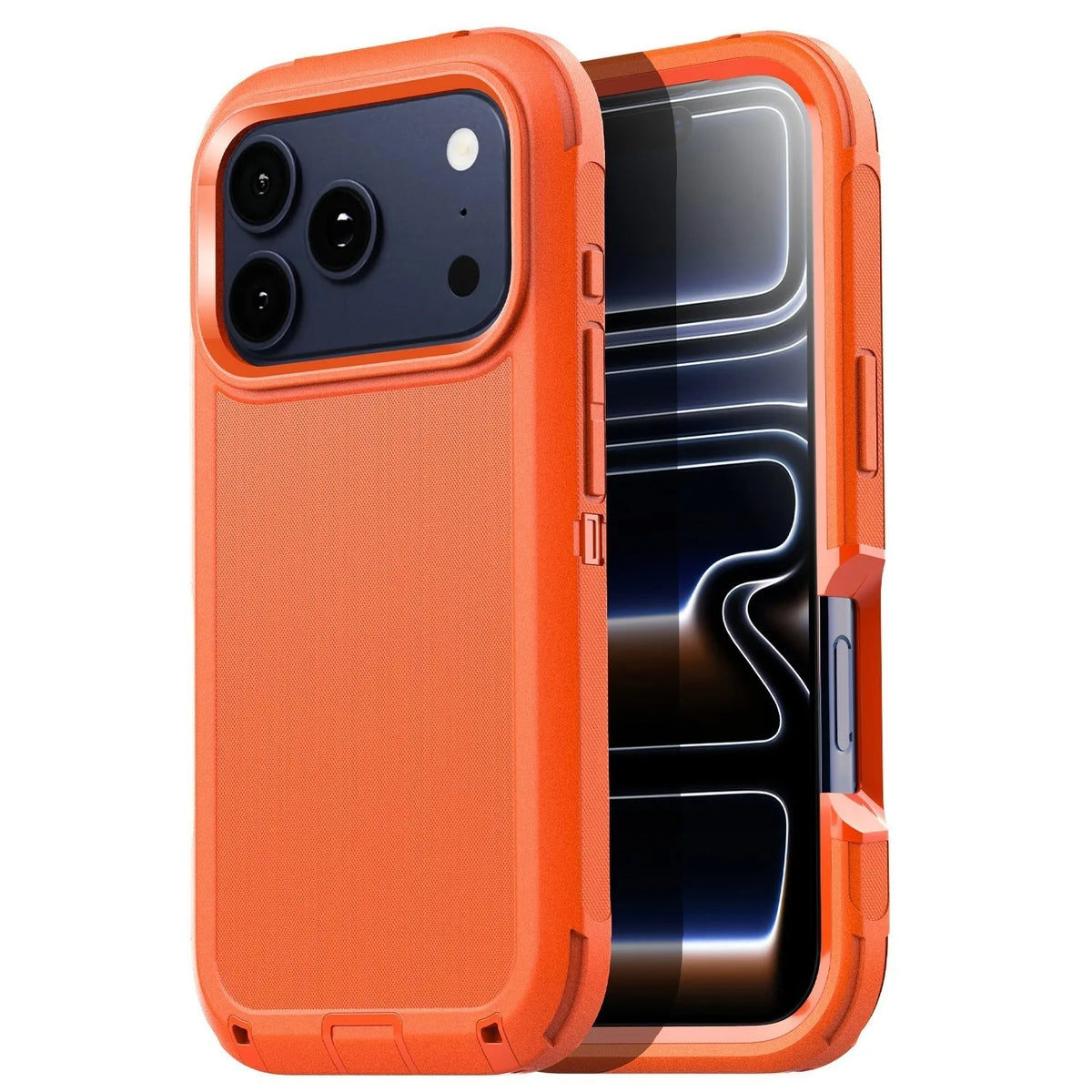 Shockproof Dual-Layer Bumper Case with Raised Edges for iPhone 18 Series