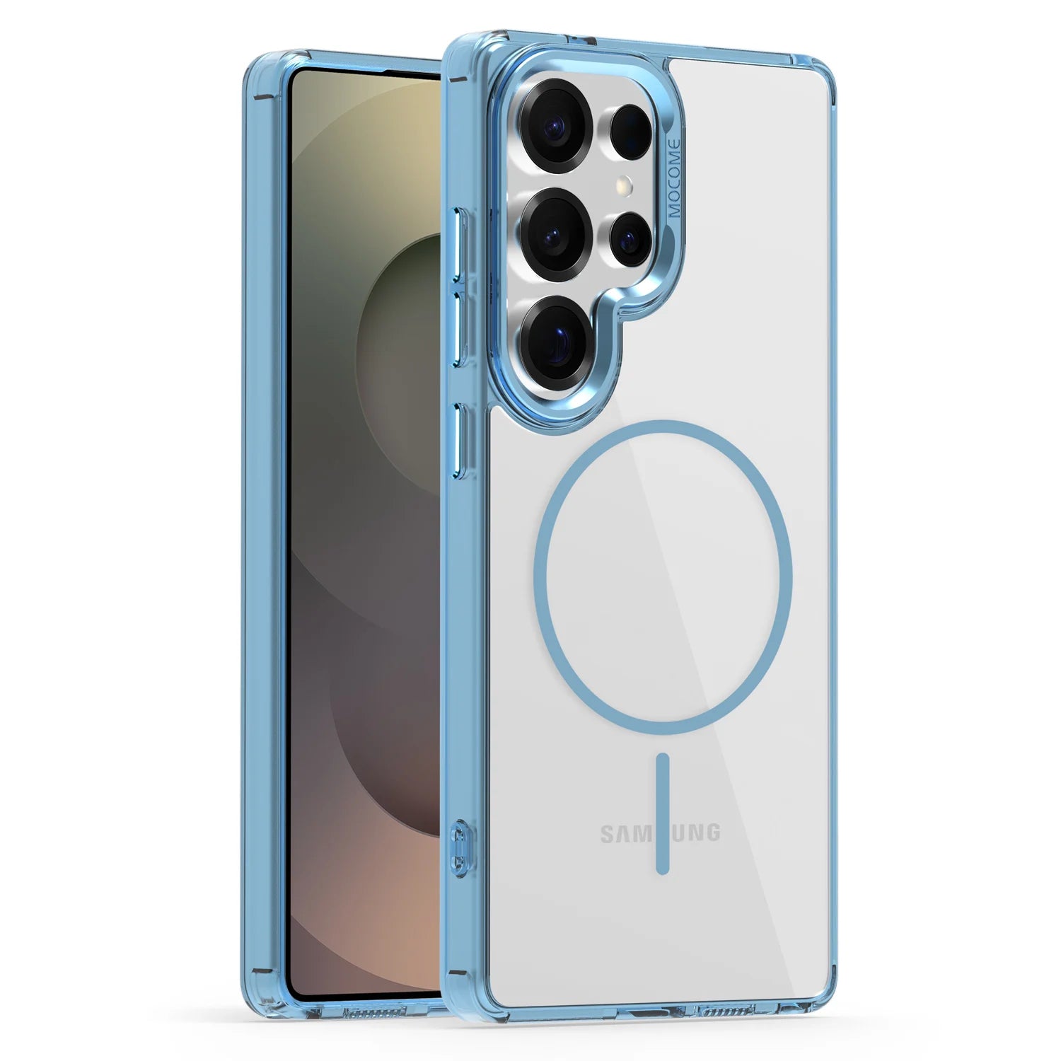 Luxury Magnetic Clear Case with Metal Camera Frame for Samsung Galaxy S25 Series