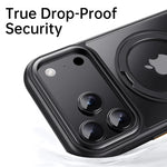 iPhone 17 Series Transparent MagSafe Case with 360° Rotating Ring Holder