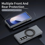 Skin-Feel Ultra Thin Magnetic Case with 360° Ring Kickstand for Samsung Galaxy Z Fold 6