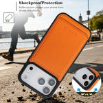 Luxury MagSafe Leather Case with Removable Multi Card Holder for iPhone 17 Series