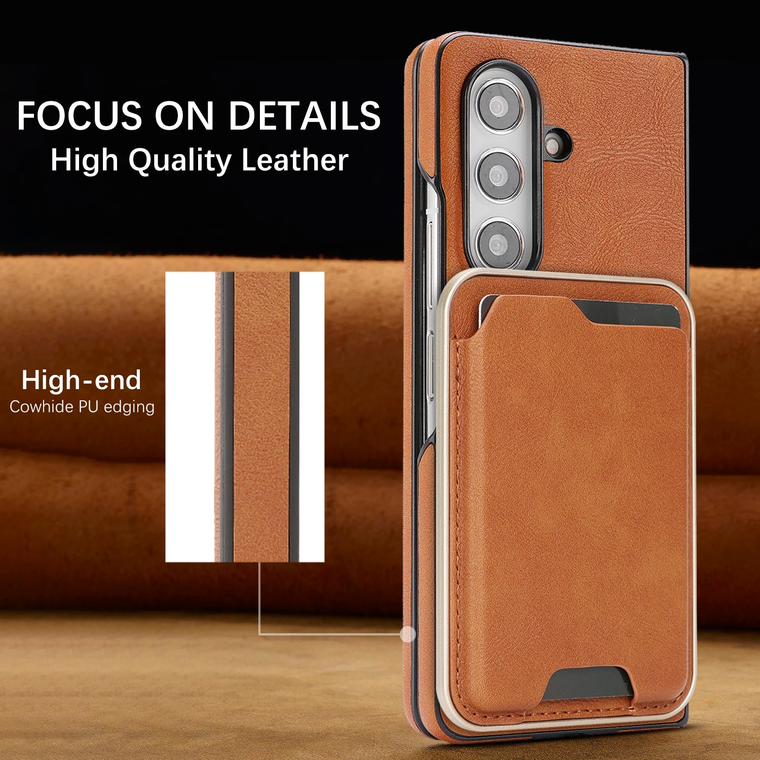 2-in-1 Magnetic Detachable Wallet Case for Samsung Galaxy Z Fold 6