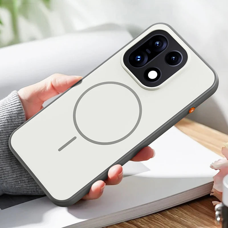 OnePlus 15 Matte Magnetic Case with Metal Buttons