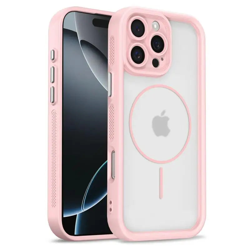 MagSafe Compatible Luxury Transparent Bumper Case for iPhone 16 Series