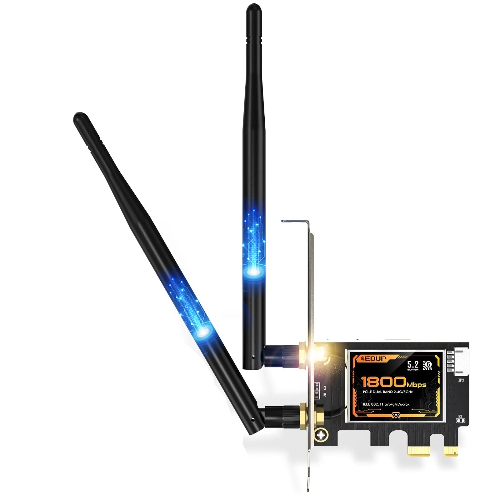 EDUP AX1800 WiFi 6 & Bluetooth 5.2 PCI-E Wireless Adapter