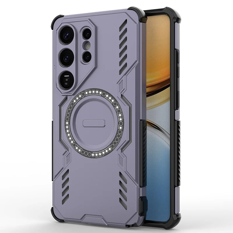 PC+TPU Shockproof Magnetic Case for Samsung Galaxy S26 Series