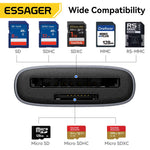 Essager 2-in-1 USB-A Type-C Card Reader