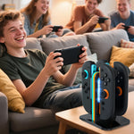 4-Port Magnetic Controller Charging Station for Nintendo Switch 2 Joy-Cons