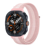 Breathable Nylon Weave Watchband with Hook-and-Loop Closure for Samsung Galaxy Watch Ultra 2