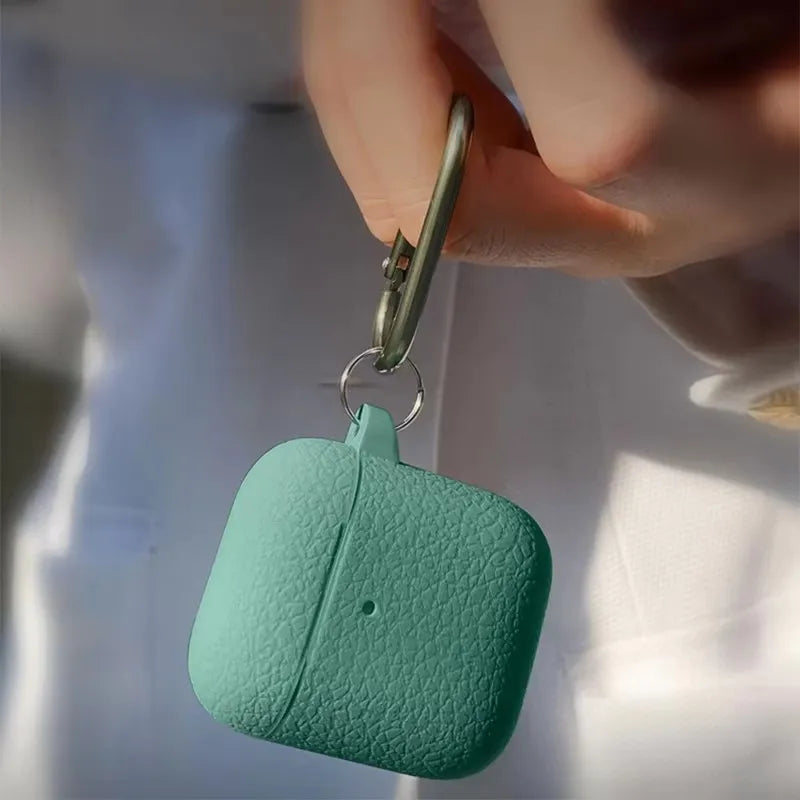 Luxury Litchi Texture Silicone Case for AirPods Pro