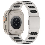 Metal and Silicone Hybrid Bracelet for Apple Watch