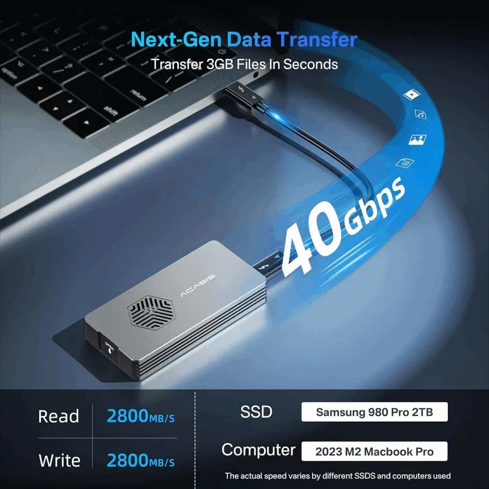 Acasis High-Speed 40Gbps USB 4.0 NVMe SSD Enclosure