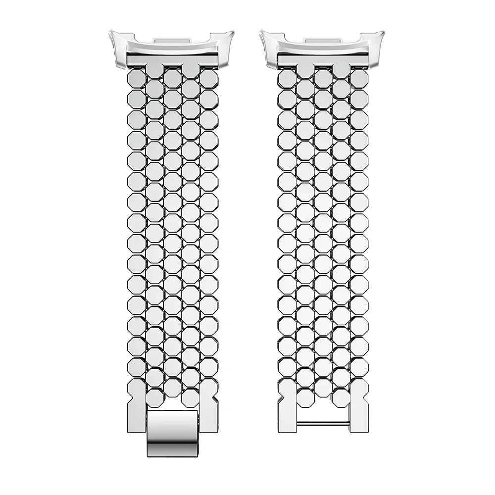 Luxury Hexagonal Link Jewelry Strap for Samsung Galaxy Watch 8 & 8 Classic