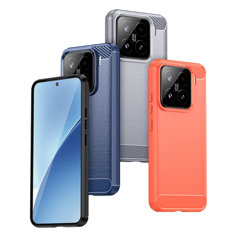 Soft Brushed Texture Rugged Shield Anti-Fingerprint Case for Xiaomi 15