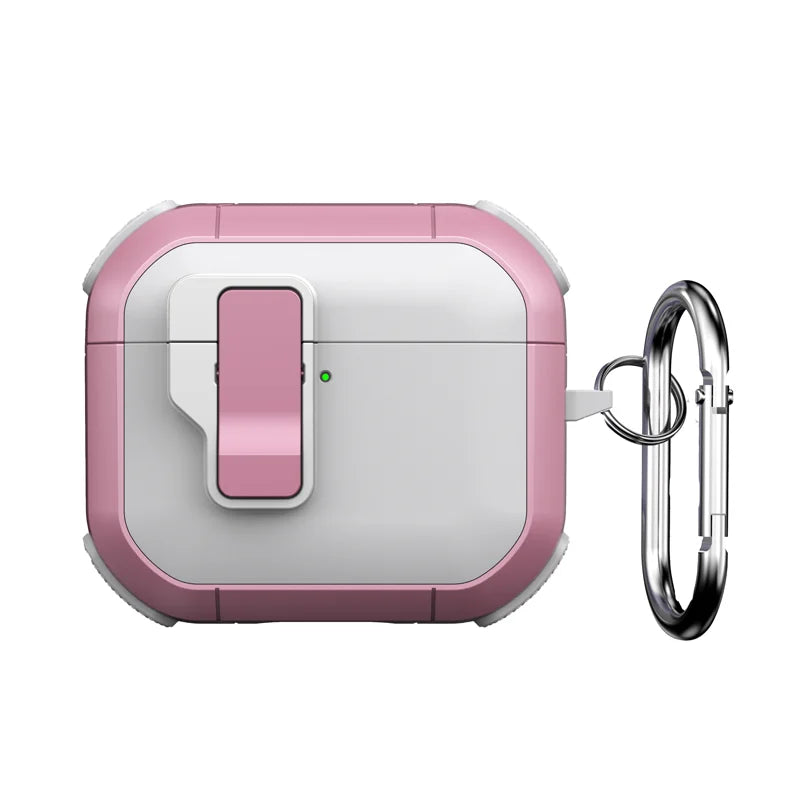 Self-Ejecting Magnetic Headphone Case with Carabiner for AirPods Pro