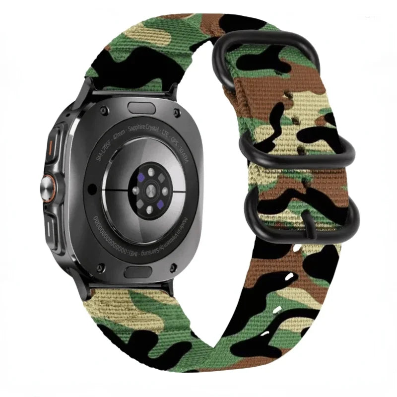 Durable Military Nylon Strap for Samsung Galaxy Watch Ultra (2025)