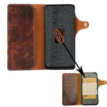 Genuine Leather Book Case Flip Case with Strap for Samsung Galaxy S26 Series