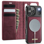Leather Magnetic Flip Wallet Case with Kickstand for iPhone 18 Series