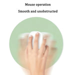 Minimalist PU Leather Round Mouse Pad