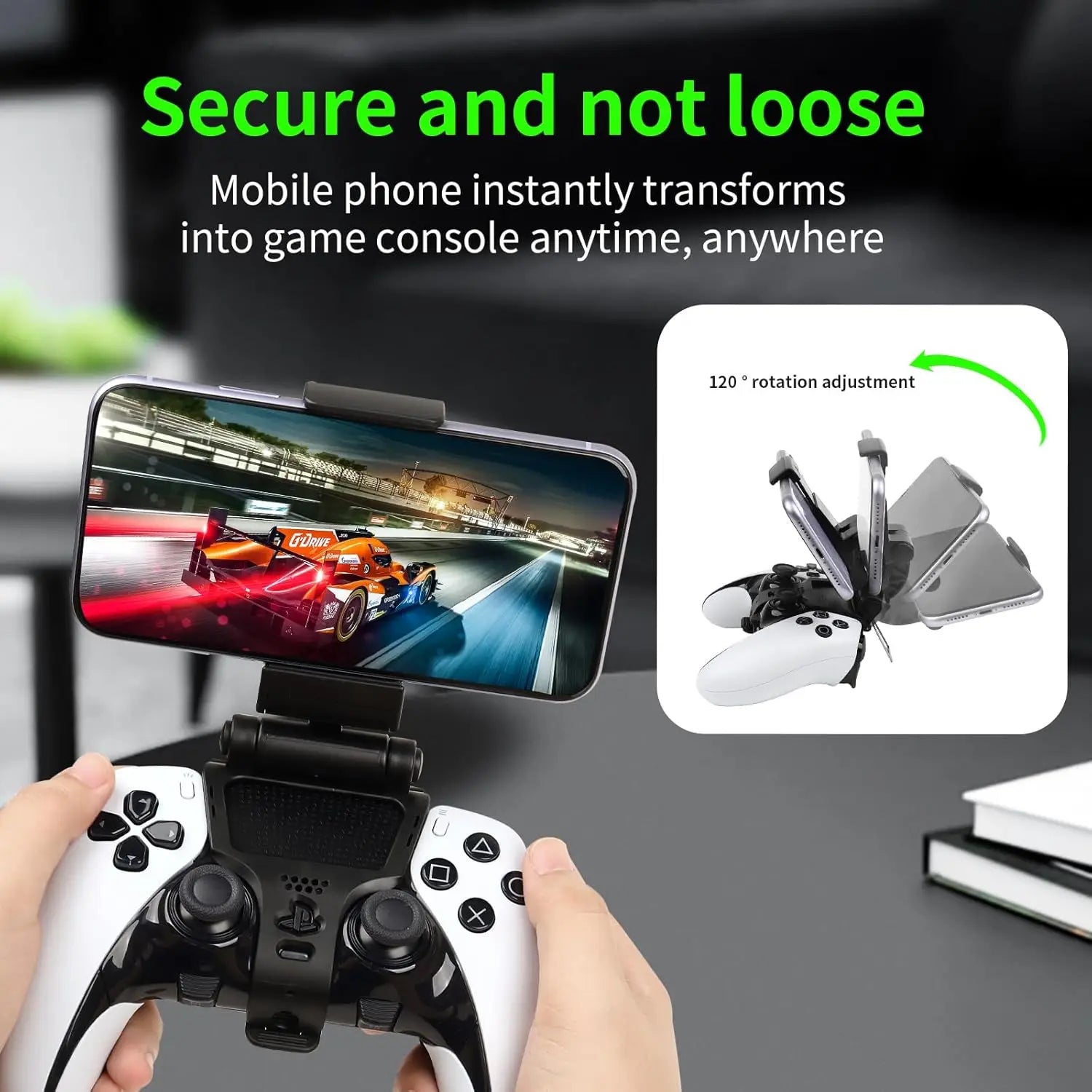 Adjustable Mobile Clip Stand for PlayStation DualSense Edge
