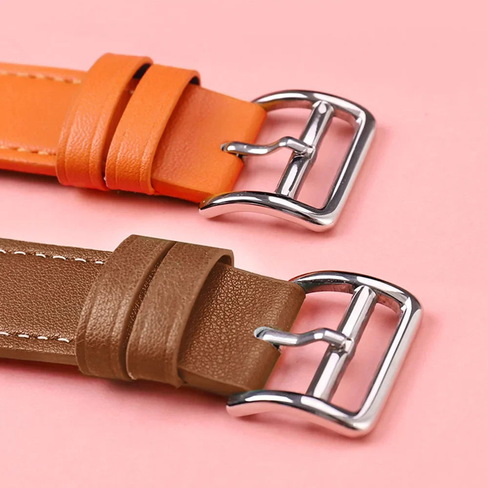 Premium Classic Leather Watch Strap for Apple Watch