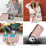 Premium Leather Crossbody Wallet Case for iPhone 17 Series