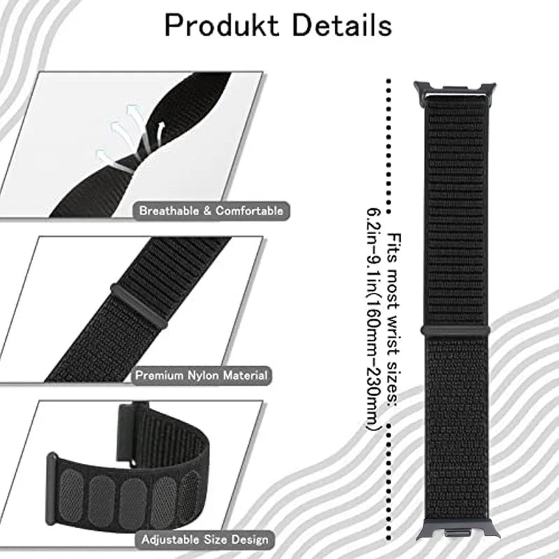 Premium Nylon Loop Wristband  Samsung Galaxy Watch 8 / Galaxy Watch 8 Classic
