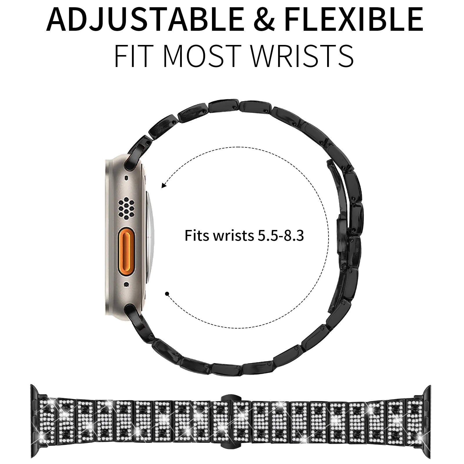 Sparkling Diamond Glitter Strap for Apple Watch