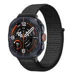 Breathable Nylon Weave Watchband with Hook-and-Loop Closure for Samsung Galaxy Watch Ultra 2
