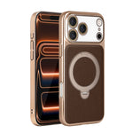 MagSafe Compatible Leather Case with 360° Rotating Kickstandfor iPhone 17 Series