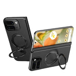 Google Pixel 10 Pro Fold Leather Case with Magnetic Ring