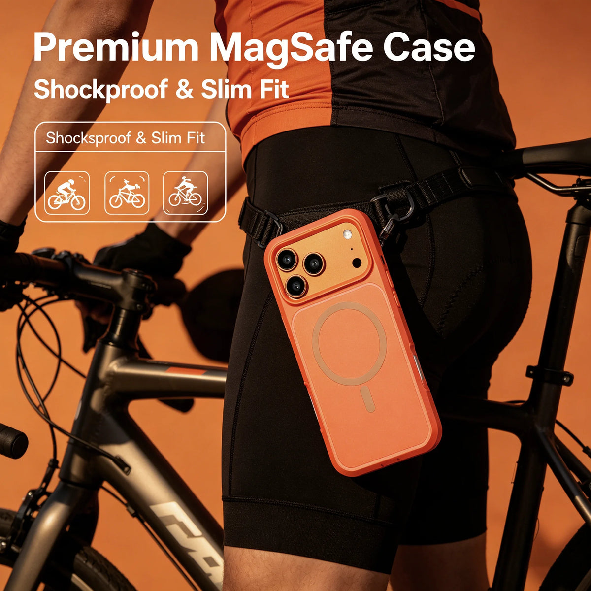 Transparent MagSafe Case with Shock-Absorbing Bumper Frame for iPhone 18 Series
