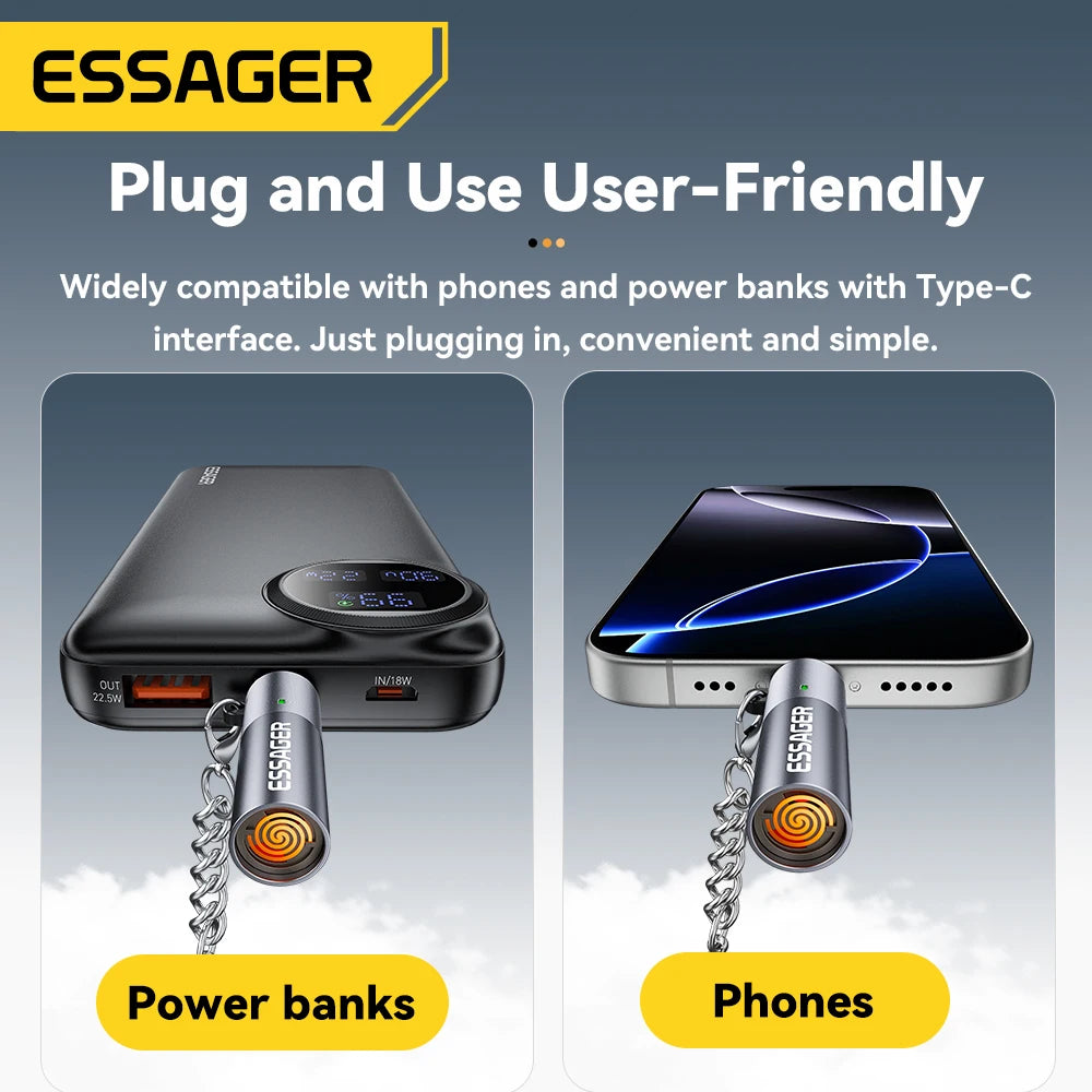 Essager USB-C Rechargeable Flameless Lighter