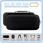 Hard Shell Carrying Case & Accessories Storage for Nintendo Switch 2