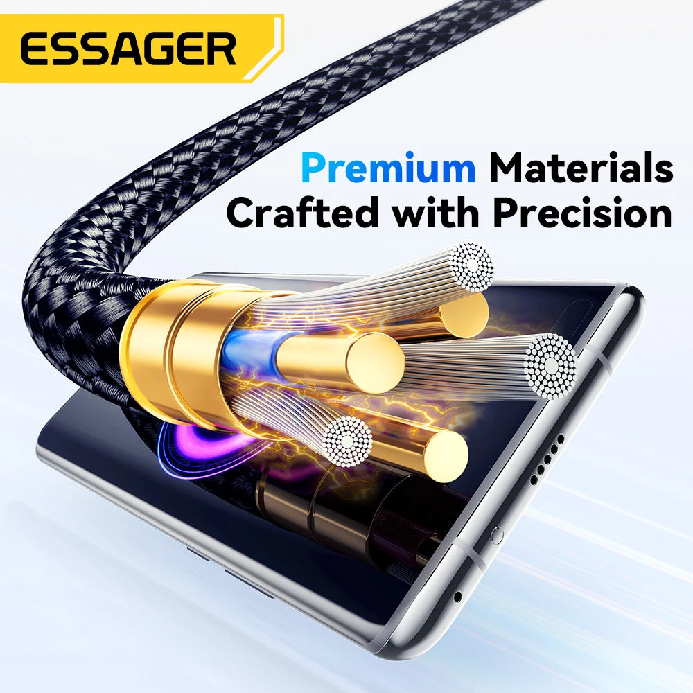 Essager 120W USB Type C PD Cable with LED Digital Display