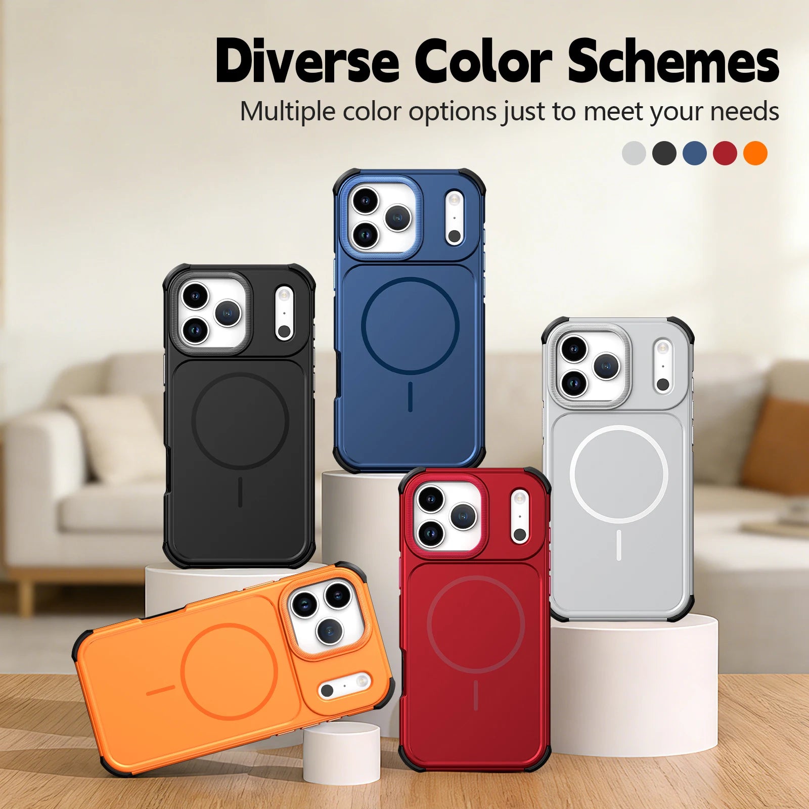 Premium Rugged MagSafe Protective Case for iPhone 17 Series