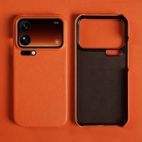 Genuine Leather Case with Raised Camera Protection for Xiaomi 18 Series